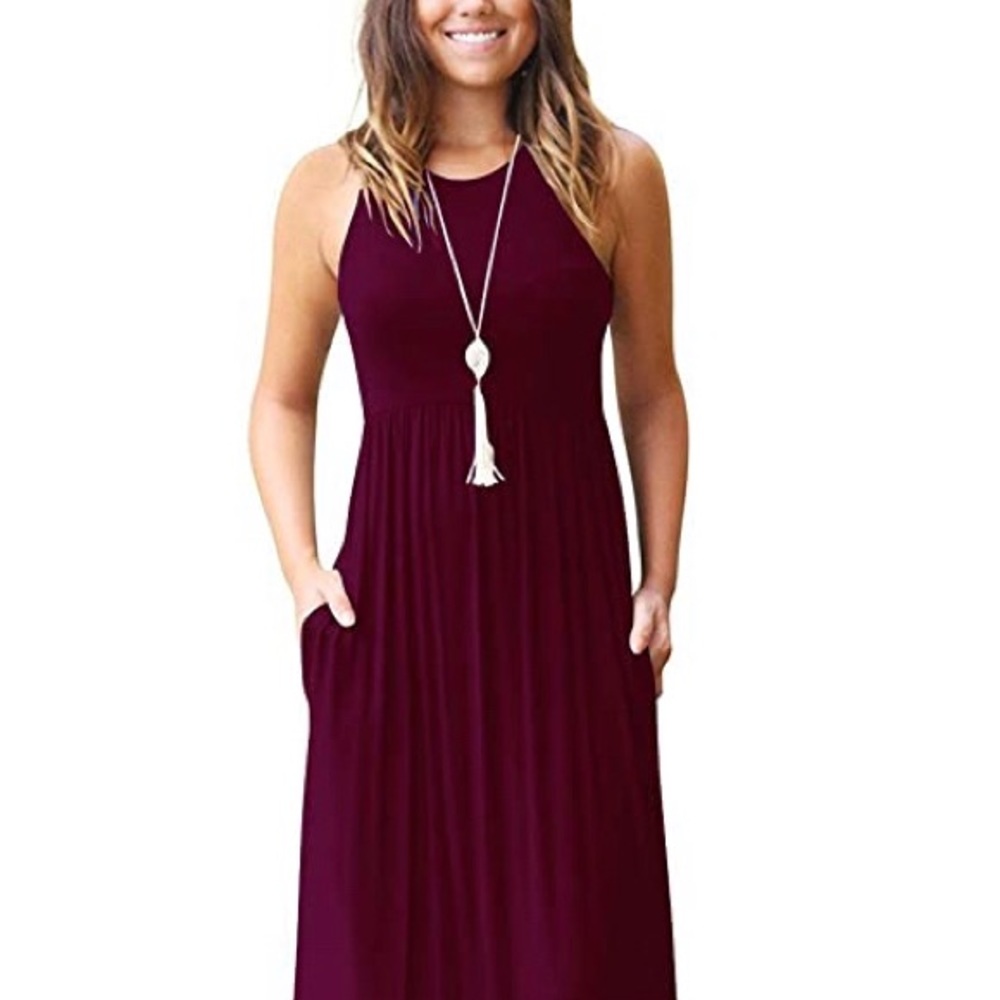 Maxi dress with pockets